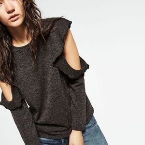 ZARA Collections cut off shoulders sweater